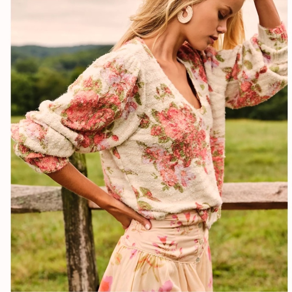 Free People Bed of Roses Sweater